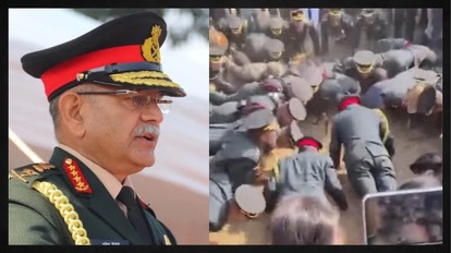 सेना प्रमुख उपेंद्र द्विवेदी ने नए रंगरूटों संग लगाए 20 पुश-अप्स, फिटनेस देख हैरान रह गए लोग