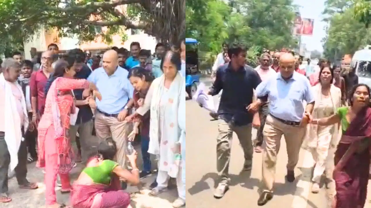 फैसले पर रिश्वत का आरोप, ग्रामीणों का हंगामा; अफसर को कार्यालय से खींचकर सड़क पर घुमाया फैसले पर रिश्वत का आरोप, ग्रामीणों का हंगामा; अफसर को कार्यालय से खींचकर सड़क पर घुमाया