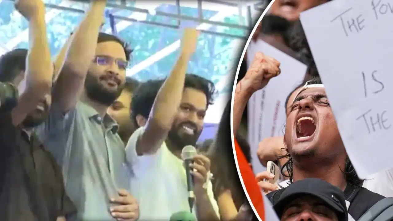 धर्मेंद्र प्रधान के इस्तीफे के ऐलान पर जंतर-मंतर में जश्न, CJP ने कहा- लोकतंत्र और छात्रों की जीत धर्मेंद्र प्रधान के इस्तीफे के ऐलान पर जंतर-मंतर में जश्न, CJP ने कहा- लोकतंत्र और छात्रों की जीत