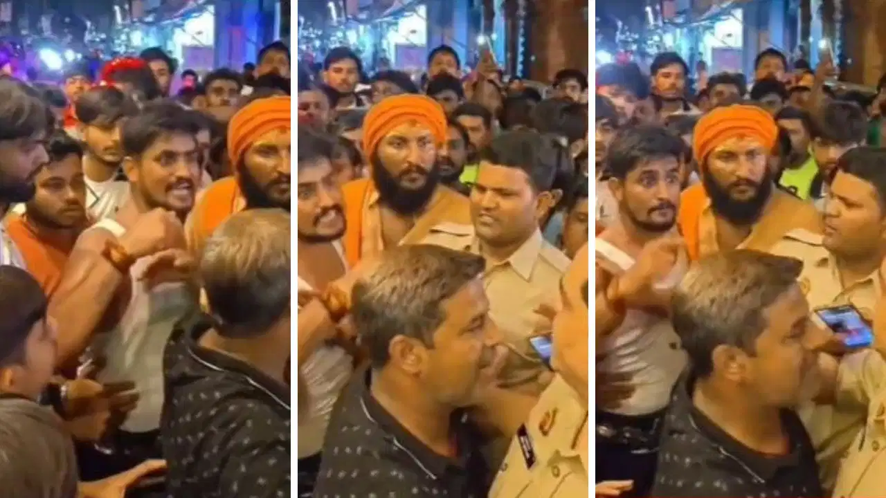 DJ गाड़ी पर चढ़ इंस्पेक्टर को दी धमकी, ‘5 मिनट में वर्दी उतरवा दूंगा’ कहने वाला कांवड़िया वायरल