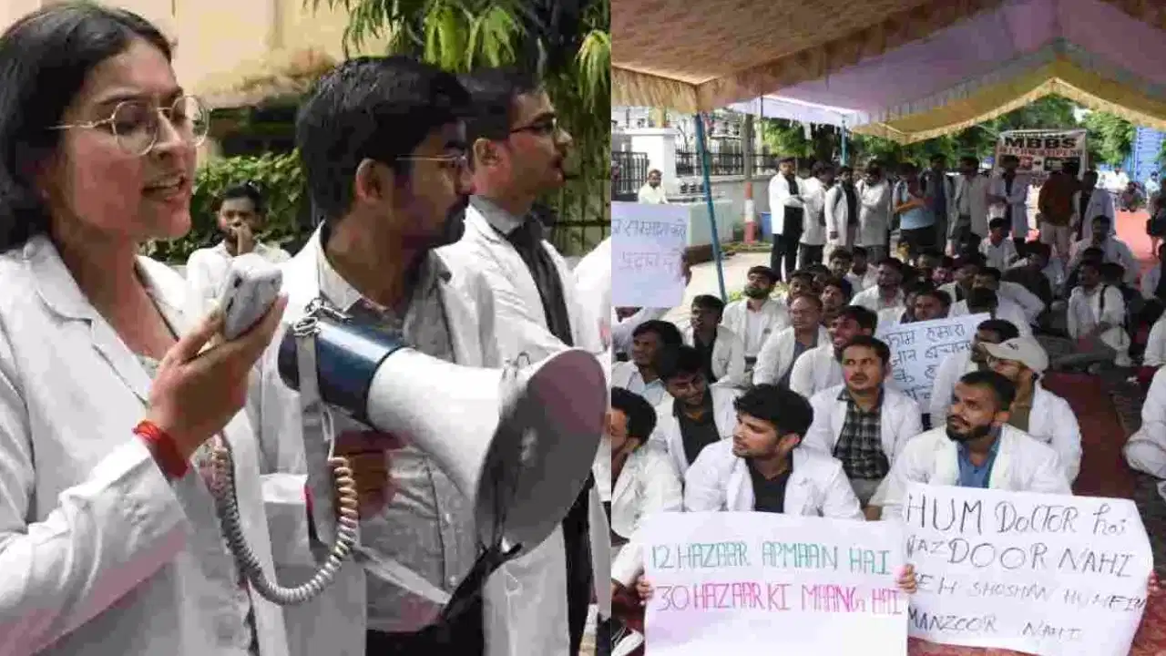KGMU में MBBS इंटर्न की भूख हड़ताल, ₹30 हजार स्टाइपेंड समेत इन मांगों पर अड़े डॉक्टर