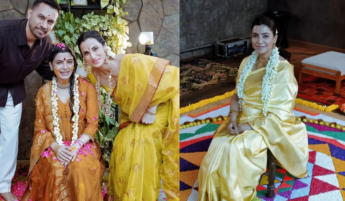 सामंथा की हुई गोद भराई की रस्म, चेहरे पर दिखा प्रेग्नेंसी ग्लो, देखिए Inside Photos सामंथा की हुई गोद भराई की रस्म, चेहरे पर दिखा प्रेग्नेंसी ग्लो, देखिए Inside Photos